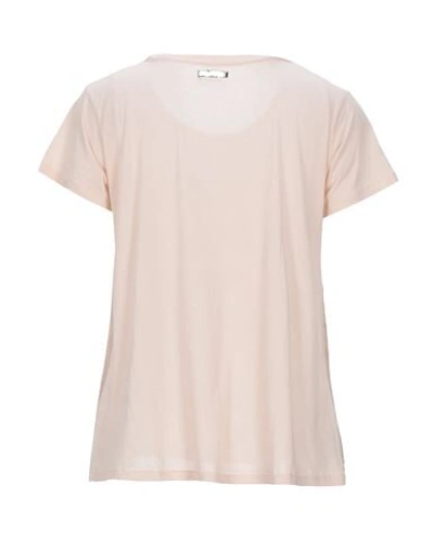 Shop Archivio B T-shirts In Pale Pink