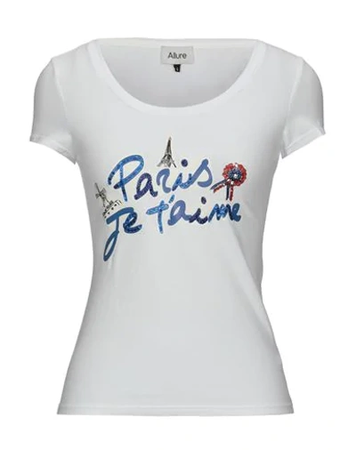 Shop Allure T-shirts In White