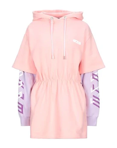 Shop Gcds Woman Sweatshirt Pink Size S Cotton