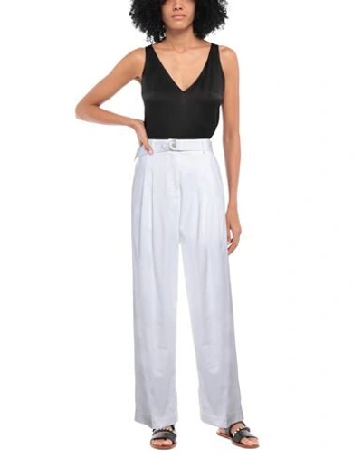 Shop Pierantonio Gaspari Woman Pants White Size 8 Cotton, Elastane