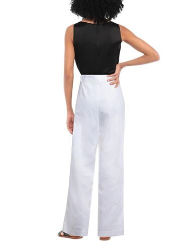 Shop Pierantonio Gaspari Woman Pants White Size 8 Cotton, Elastane