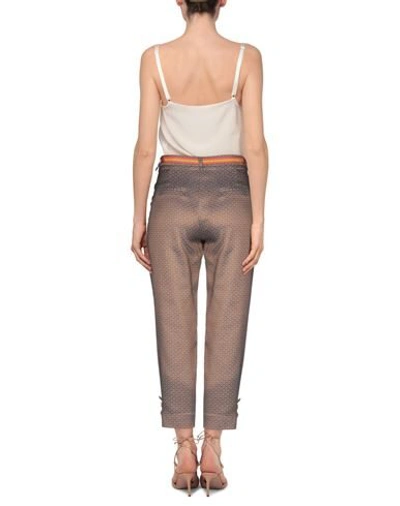 Shop Alessia Santi Casual Pants In Dark Brown