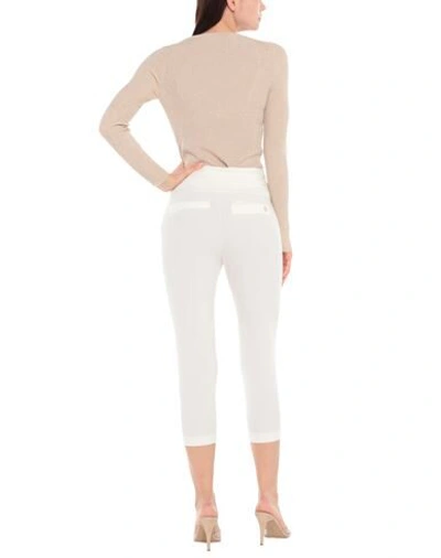 Manila Grace Cropped Pants In Ivory