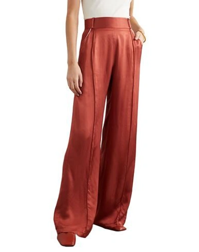 Shop Mother Of Pearl Woman Pants Rust Size 4 Viscose In Red