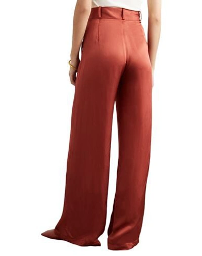 Shop Mother Of Pearl Woman Pants Rust Size 4 Viscose In Red