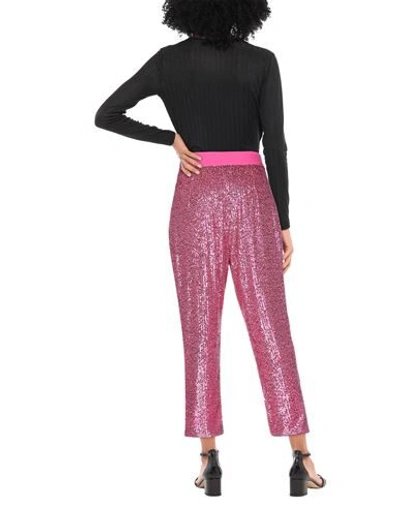 Silvian Heach Cropped Pants In Fuchsia
