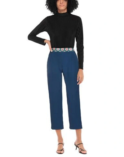 Shop Archivio B Casual Pants In Blue