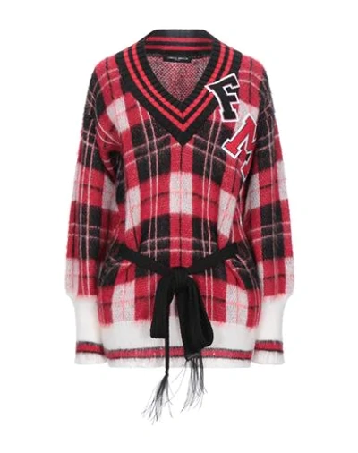 Shop Frankie Morello Woman Sweater Red Size Xxs Acrylic, Mohair Wool, Wool