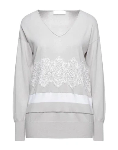 Shop Fabiana Filippi Woman Sweater Light Grey Size 4 Cashmere, Silk, Nylon