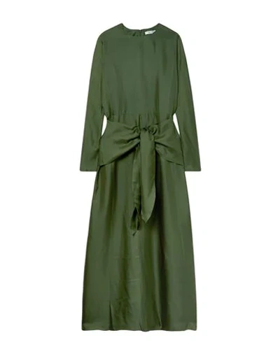 Shop Deitas Long Dresses In Dark Green