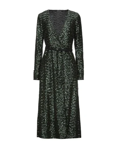 Shop Andamane Woman Midi Dress Dark Green Size Xs Polyester