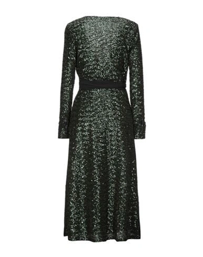 Shop Andamane Woman Midi Dress Dark Green Size Xs Polyester