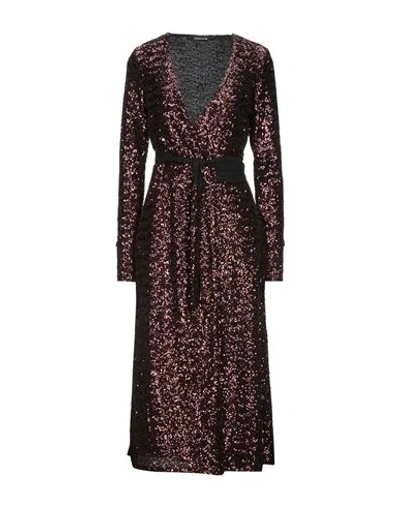 The Andamane Midi Dresses In Brown