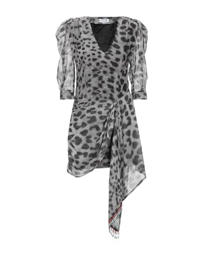 Shop Odi Et Amo Woman Mini Dress Grey Size 8 Polyester