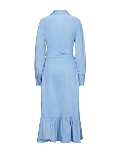 Shop Actualee 3/4 Length Dresses In Azure