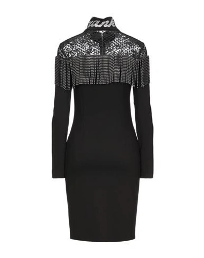 Shop Frankie Morello Woman Mini Dress Black Size 8 Viscose, Polyamide, Elastane