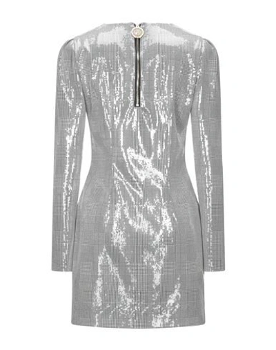Shop Frankie Morello Woman Mini Dress Grey Size 8 Cotton, Elastane