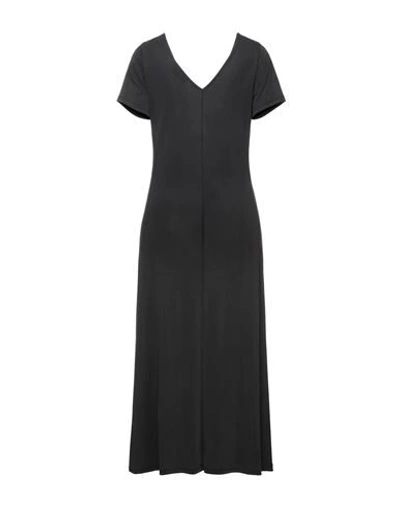 Shop Minimum Woman Midi Dress Steel Grey Size L Modal, Recycled Polyester