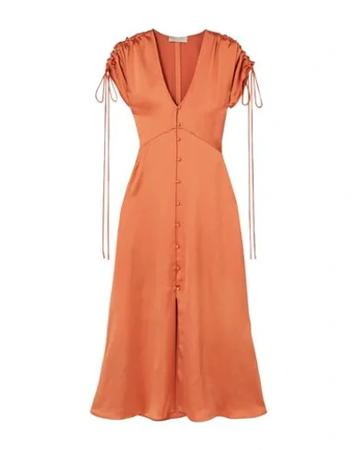 Shop Vanessa Cocchiaro Woman Maxi Dress Orange Size 10 Viscose, Elastane