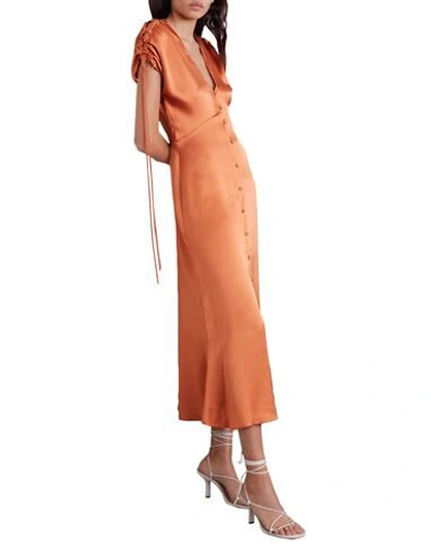 Shop Vanessa Cocchiaro Woman Maxi Dress Orange Size 10 Viscose, Elastane