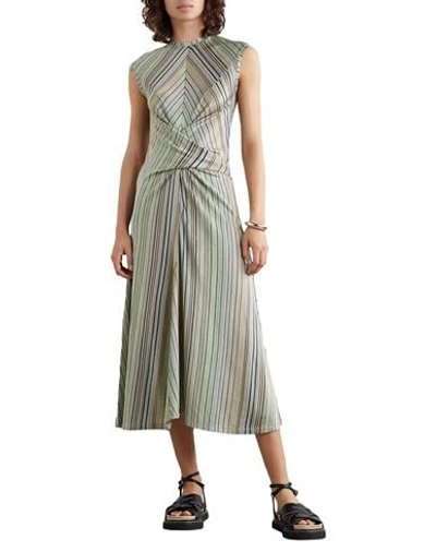 Shop Beaufille Woman Midi Dress Light Green Size 6 Viscose, Polyamide