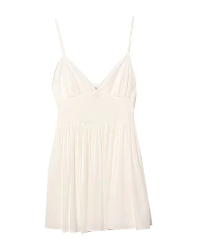Shop 5rue Woman Mini Dress White Size M Polyester, Lycra