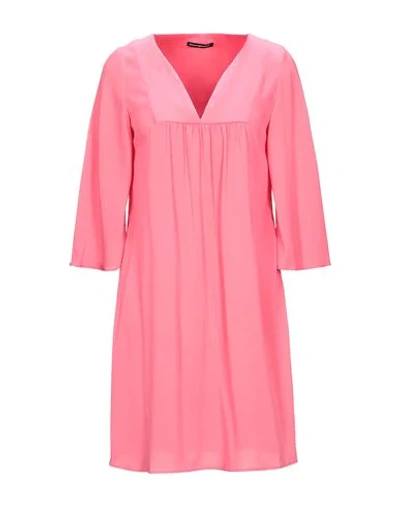 Shop Biancoghiaccio Woman Mini Dress Fuchsia Size 4 Polyester In Pink