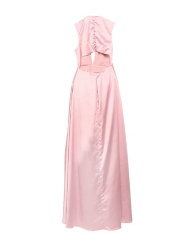 Shop Jijil Woman Maxi Dress Pink Size 6 Polyester, Elastane