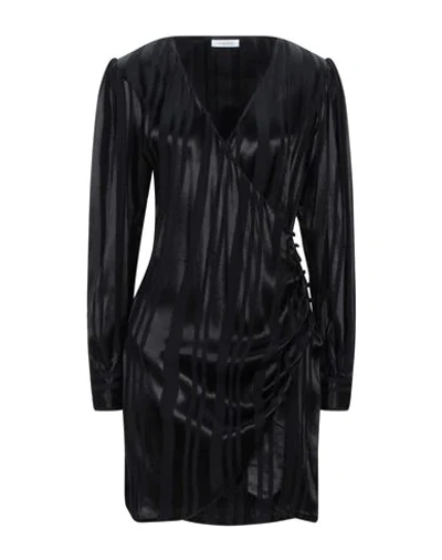 Shop Anine Bing Short Dresses In Black