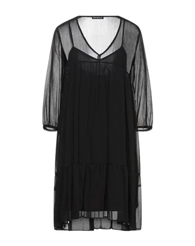 Shop Biancoghiaccio Short Dresses In Black