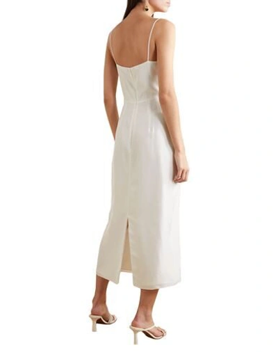 Shop Jason Wu Collection Woman Midi Dress White Size 10 Silk
