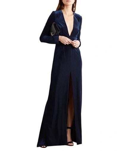 Shop Galvan  London Galvan London Woman Maxi Dress Midnight Blue Size 10 Polyester, Elastane