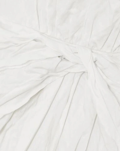 Shop Jason Wu Collection Woman Midi Dress White Size 10 Viscose, Cotton, Stainless Steel