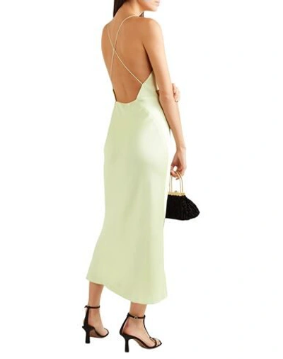 Shop Jason Wu Collection Woman Maxi Dress Light Yellow Size 14 Acetate, Viscose, Cotton