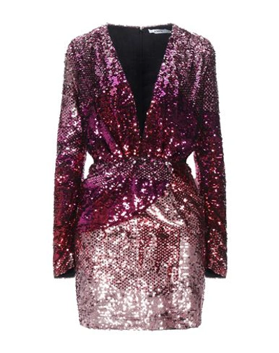 Shop Amen Woman Mini Dress Fuchsia Size 8 Polyamide, Pvc - Polyvinyl Chloride In Pink