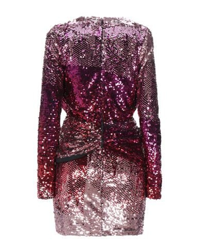 Shop Amen Woman Mini Dress Fuchsia Size 8 Polyamide, Pvc - Polyvinyl Chloride In Pink