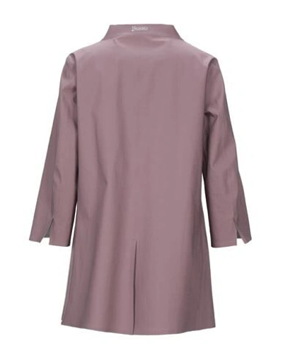 Herno Overcoats In Purple