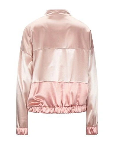 Shop Molly Bracken Woman Jacket Pink Size Xs Polyester, Elastane