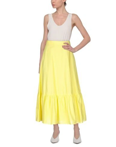 Vicolo Long Skirts In Yellow