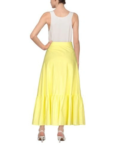 Vicolo Long Skirts In Yellow