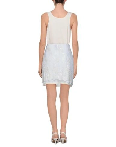 Shop Alessia Santi Mini Skirts In Slate Blue