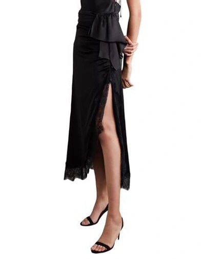 Shop Vanessa Cocchiaro Woman Maxi Skirt Black Size 4 Acetate, Viscose