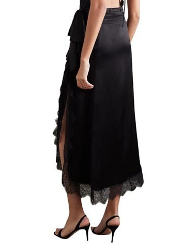 Shop Vanessa Cocchiaro Woman Maxi Skirt Black Size 4 Acetate, Viscose