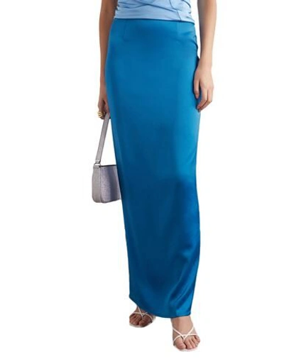 Shop Georgia Alice Woman Maxi Skirt Blue Size 6 Triacetate, Polyester
