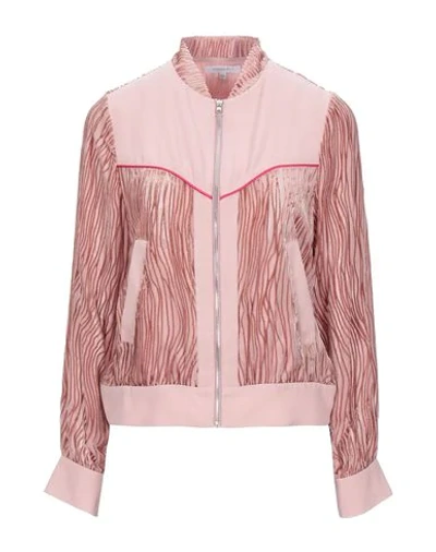 Shop Patrizia Pepe Woman Sweatshirt Pastel Pink Size 2 Viscose, Silk, Polyester