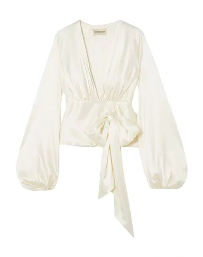 Shop Alexandre Vauthier Blouses In Ivory