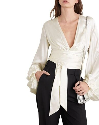 Shop Alexandre Vauthier Blouses In Ivory