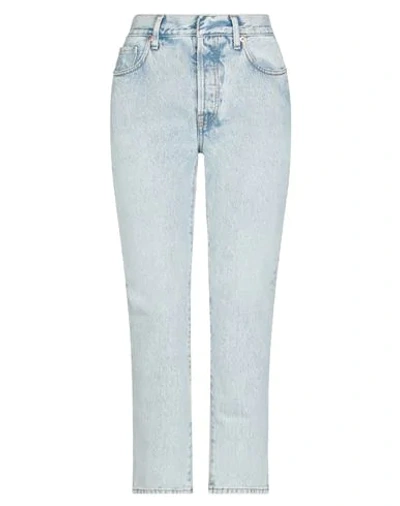 Ssheena Striped Straight-leg Jeans In Blue