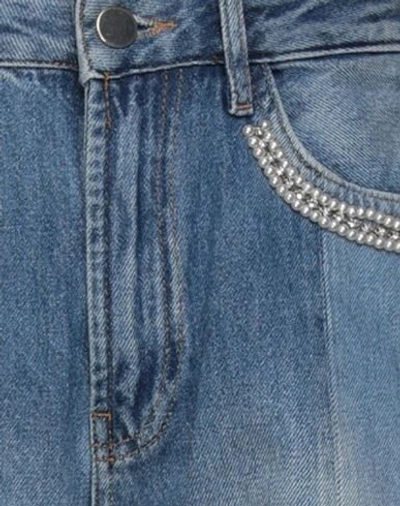 Shop Twinset Woman Jeans Blue Size 28 Cotton, Polyester