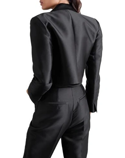 Shop Vanessa Cocchiaro Woman Blazer Black Size 10 Polyester, Acetate